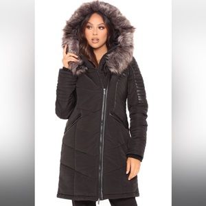 NWT Fashion Nova Heart of Manhattan Puffer Coat
